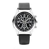 TianWlio Uhren DREI Augen Uhren Quarz Herren Uhr Blaue Glasgürtel Uhr Männer