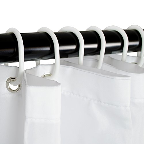 Design Antischimmel Duschvorhang – Haftnotizen Aufdruck – ca. 200 x 180 cm – inkl. 12 Duschvorhangringe – Venkon ® - 4