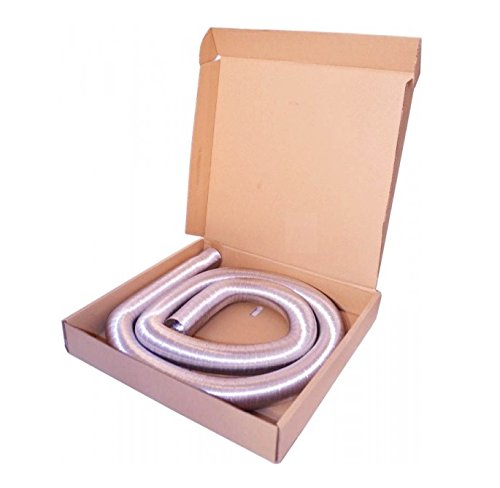 Aluminium Flexible Hose 55mm / 2.17" Length - 2.5m Flexi Duct Air Ducting Pipe Flexipipe AL55mm