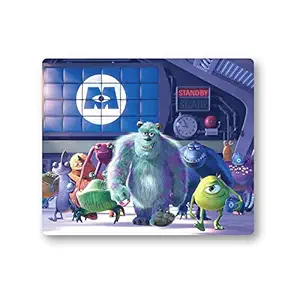 Woopme Mousepad Cartoon Funny Monster Kids Theme Design Printed Rectangular Rubber Base Programming Mouse Pad for Laptops and Computers Office Gaming Boys Girls Kids Multicolored L X H 24 X 20 CMS