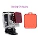 Produktbild Dive Scuba rot Filter/Professional Objektiv Filter für GoPro Hero5 hero4 Hero3 + Hero 3 SJ4000 und andere Action Kameras für Unterwasser Fotografie Standard 40m Housing