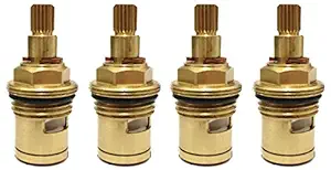 Snowbell Quarturn Turn Ceramic Disk Fitting Cartridge for taps (Gold) - Set of 4