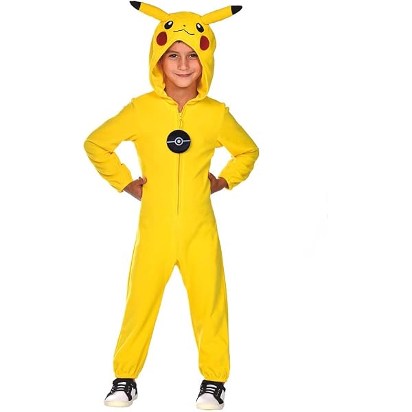 Amscan Combinaison Pokémon Eevee – Déguisement Officiel Enfant Taille 10-12 Ans