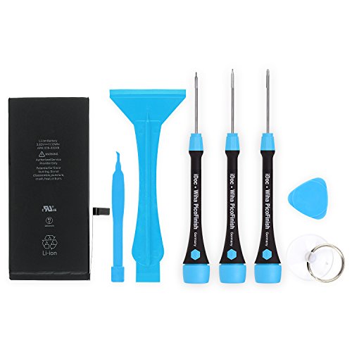 Preisvergleich Produktbild iDoc Akku Reparaturset für iPhone 7 Plus, komplett mit benötigtem Werkzeug
