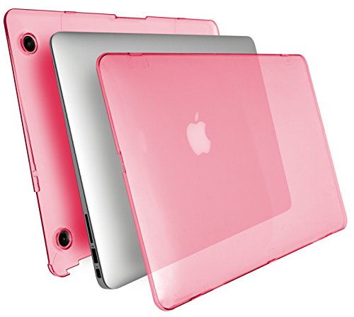 MyGadget *Crystal* Case Hülle – für Apple MacBook Air 13 Zoll – Mac ab Mitte 2011 (A1466/A1369)- Hardcase Hart Cover Schutzhülle in Rosa - 3