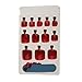 New 24pcs Pure Toe Nails Full Cover Pedicure False Nail Art Tips with File - Wedding/ Summer/ Beach/ Party - Vermeil