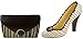 Produktbild 01#051519 Schokoladen Handtasche (T30) mit Schuh (S19) Valentinstag, Muttertag, weiße Schokolade mit dunklen Streifen, Stöckelschuh, High Heels, Geschenk, NEU'