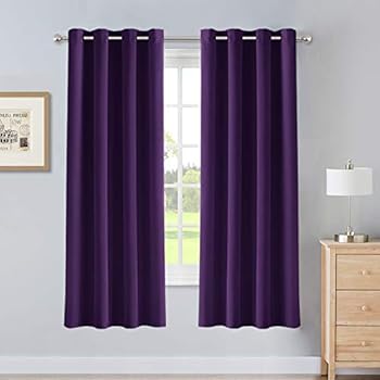 PONY DANCE Blickdichte Gardinen mit Ösen - Vorhänge Verdunkelungsvorhang für Wohnzimmer Küche