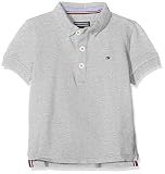  Tommy Hilfiger Boys Tommy Polo S/s, Gris (Grey Heather 004), 164 (Talla del Fabricante: 14) para Niños