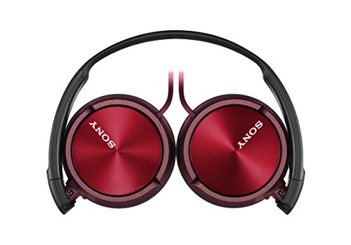 Sony MDR-ZX310APR - Auriculares de diadema cerrados  con micr  fono  control remoto integrado   rojo