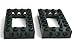 Produktbild LEGO ® - Technic 2 Lochsteine - Lochbalken - Kasten 4 x 6 x 1 - schwarz