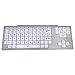 Produktbild HCL 591-5239 Tastatur für sehbehinderte Menschen, maximale Sichtbarkeit, Schwarz auf Weiß, Großbuchstaben