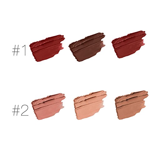 Matte Lippenstift Langlebig Wasserdicht Lip Gloss 3 Stück/Set (#2) - 3