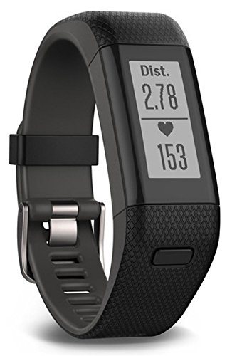 Garmin Vivosmart HR+ GPS Fitness Activity Tracker with Smart Notifications and Wrist Based Heart Rate Monitor - Regular…