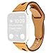 Produktbild Happysdh Armband für Apple Watch 4 3 2 1 38/40mm, Smartwatch Zubehör Leder Ersatzarmband Armbänder Smartwatch für Männer Frauen