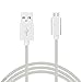 Price comparison product image Micro usb cable 3m, micro usb cable 10ft nylon braided high quality tangle-free, fast charging usb data cable, usb to micro usb cable, android charger cable, charge micro usb cable, fast charge micro usb cable, data synchronization micro usb cable for Samsung Galaxy S7 S7 Edge S6 Edge S6 S5 S4 S3 Note 4 3 2 HTC One X V S M9 M8 LG Sony Nexus 5 6 7 8 9 10 Motorola BQ, bluetooth headphones and speakers, MP3-MP4, power banks, etc. White