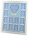Blue & White Painted Wooden 46cm "My First Year" Baby Boy Photo Collage - Holds 13 Pictures