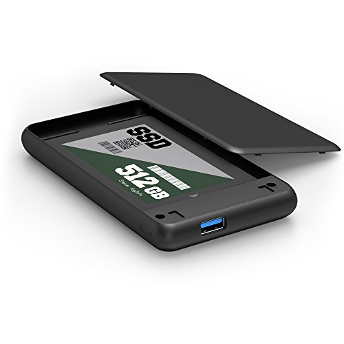 KabelDirekt externes 2,5-Zoll USB 3.0 Festplattengehäuse für SATA (HDD+SSD Case) mit High Speed (5GBit/s) für PC, Notebook und Mac – PRO Series - 4