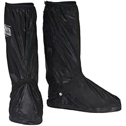 HSeaMall Zapatos a prueba de agua Cubierta Reutilizable Botas Cubierta Antideslizante Cremalleras oversize Talla (XL (43-45))
