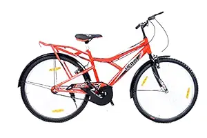 HERO CYCLES MIG RS Single Speed Road Bike Cycle for Above 12 Years Unisex Kid - 18Inch Frame, 26 Inch Tire (Red)