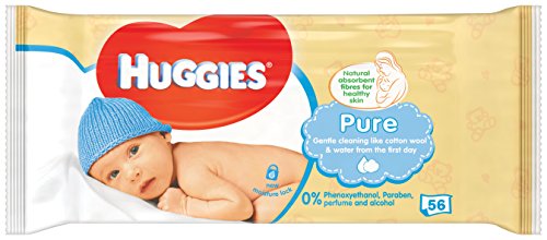 Huggies Pure Feuchte Baby Plegetücher, 10er Pack (10x 56 Stück) - 2