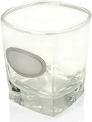 Personalised Whisky Glass with Engraving Plaque