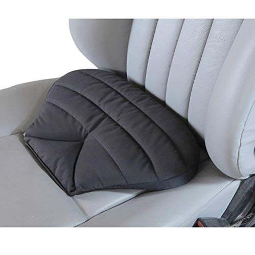 Big Ant Petit Coussin Orthopédique pour Siege Voiture Petite Housse Siege Voiture pour Chaise de Bureau Fauteuil Roulant Soulagement La Douleur Sciatique/La Douleur de Coccyx/Hanche, (1 Pcs, Noir)