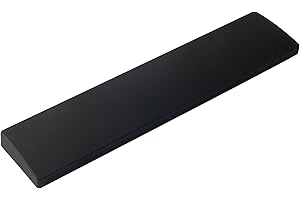 Keychron Black Silicone Wrist & Palm Rest, 327mm (12.89") for 75% Compact Keyboard Series V1/V2/Q1/Q2 & Lemokey P1 (Pro/Max/HE) – Anti-Slip Base – Smooth & Soft Support