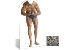 BUNDLEZ-4-FANZ FAN PACKS BY STARSTILLS Muscleman Stand-in - Stand In Cardboard 2D Standup / Cutout Plus 20x25cm Photo