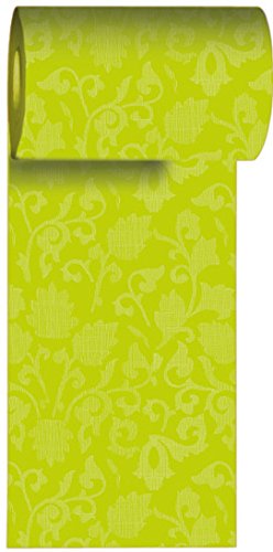 Duni Tischband aus Dunicel® Damast-Druck kiwi, 15 x 2000 cm