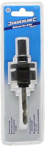 Silverline 590590 Sechskantschaft für Lochsägen 32–152 mm