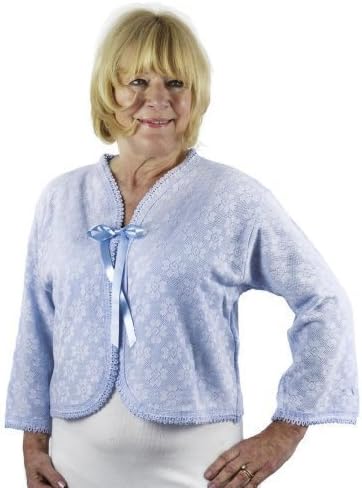 Lux Brushed Bed Jacket with Collar, Classic Thermal, British Made