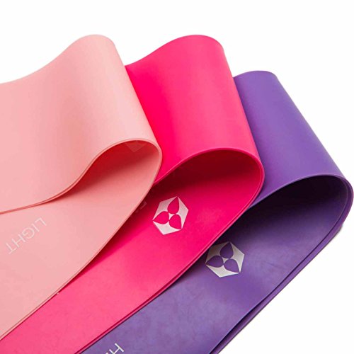 Fitnessband »Helena«, 100% Latex Loop-Band für Fitness, Reha und Physiotherapie, in 3 Zugstärken. Geschlossenes Trainingsband / Umfang von 45cm und Breite zirka 5cm ideal für Muskelaufbau. Ideales Trainingsband, Gymnastikband, Übungsband und Widerstandsband. Erhältich in Rose, Pink & Violett - 2