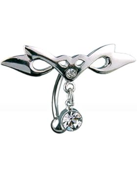 beyoutifulthings Bauch-nabelpiercing TRIBAL Stab-dicke 1,6mm Stab-länge 10mm Nabel Piercing Schmuck Edelstahl...