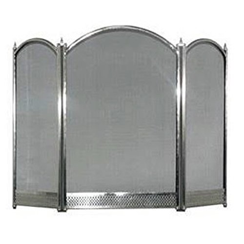 CrazyGadget® Firescreen Nursery Kid Child Fireguard Fire Guard Firescreen Silver 3 Panel 26"