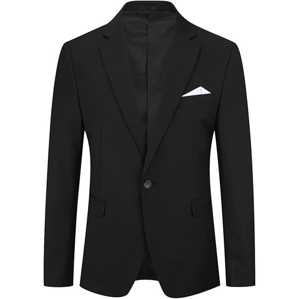 Allthemen Blazer Da Uomo Slim Fit Con Un Bottone Giacca Da Smoking