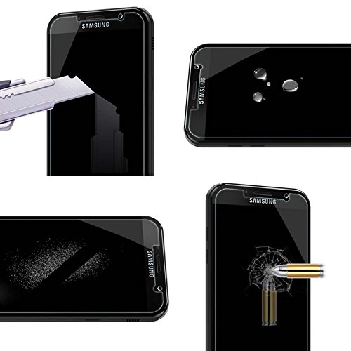 Funda Samsung Galaxy A5 2017   PACK 2 Accesorios Ordica ES     Carcasa Galaxy A5 2017 Anti Golpes Ultra Thin Silicona Transparente   Protector Pantalla Samsung Galaxy A5 2017 Cristal Vidrio Templado Screen Protector Tempered Glass