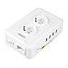 Produktbild ICOCO 4 USB Steckdosen Dual Control Unit 2500W Max (Multistecker 4 USB Ports 12.4A Schutzkontakt Steckdose, Steckdosenleiste)