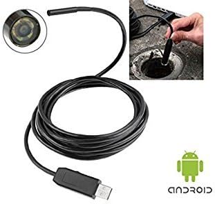 Waterproof 2.0 USB &amp; ANDROID Inspection LED Camera IMBS® - Snake Endoscope Boroscope Tube for Investigation at Home Work Engineering Medical Mechanical - 2 Meters