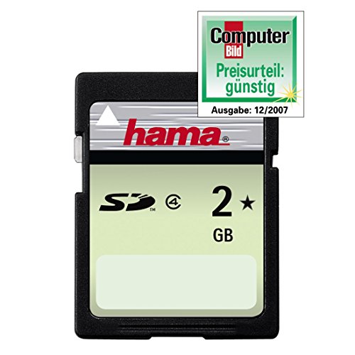 Hama Speicherkarte SDHC 2GB (SD-2.0 Standard, Class 4, mechanischer Schreibschutz, Beschriftungsfeld) - 2