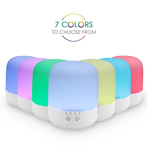 amzdeal Aroma Diffuser Ultraschall Luftbefeuchter 7 Farbwechsler Duftzerstäuber 300ml - 4
