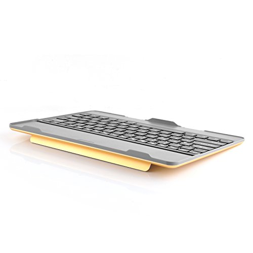 JAMMYLIZARD | Deutsche Tastatur für [ Samsung Galaxy Tab S 10.5 ] Kabelloses Bluetooth Keyboard Cover, GOLD / GRAUBRAUN - 6