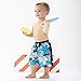 Splash About Happy Nappy Board Shorts - Blue/Green, Large, 6-14 Months