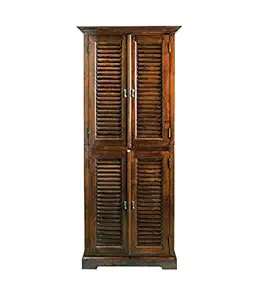 The Attic New Orleans Wood Two Door Wardrobe (Brown)