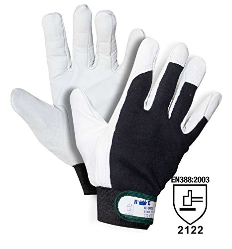 redelguanto Handschuh Mod.Golf Innenhand aus Leder/Rücken Baumwolle mit Klettverschluss