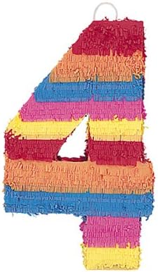 Party Special Offers - Number 4 Pinata - 56cm