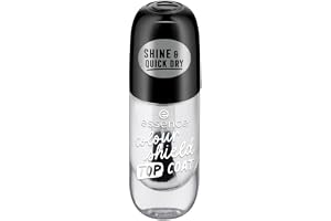 essence colour shield TOPPLACK Top Coats hållbar fixerande skyddande (8ml) | Långvarig, Snabbtorkande, Högglansig finish, Gelfinish, Skyddande, Fixerande, Snabbt resultat, Överlack