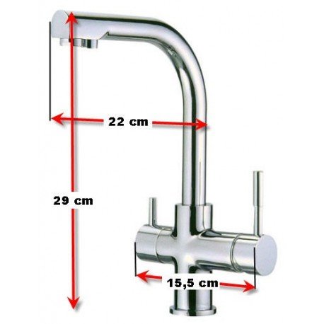 Wasserhahn Osmose 3 Wege - 2