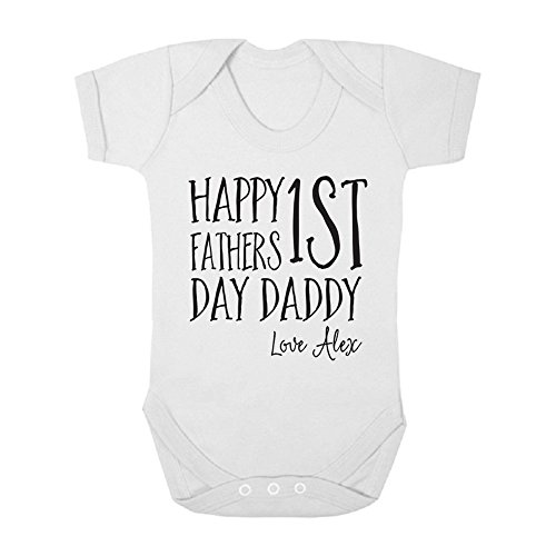 personalised fathers day baby vest