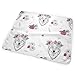 Produktbild 4 Girl Wolf With Flowers_91866 Baby Bear Baby Portable Reusable Changing Pad Mat 31.5 X 25.5 inch